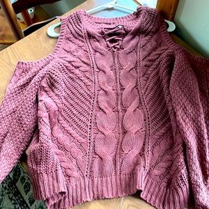Off the shoulder sweater